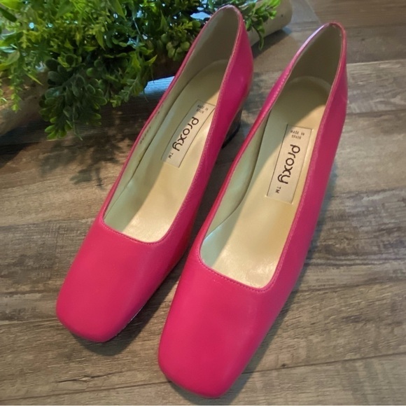 Roxy Pink Block Heel Women's Shoes - Picture 3 of 12